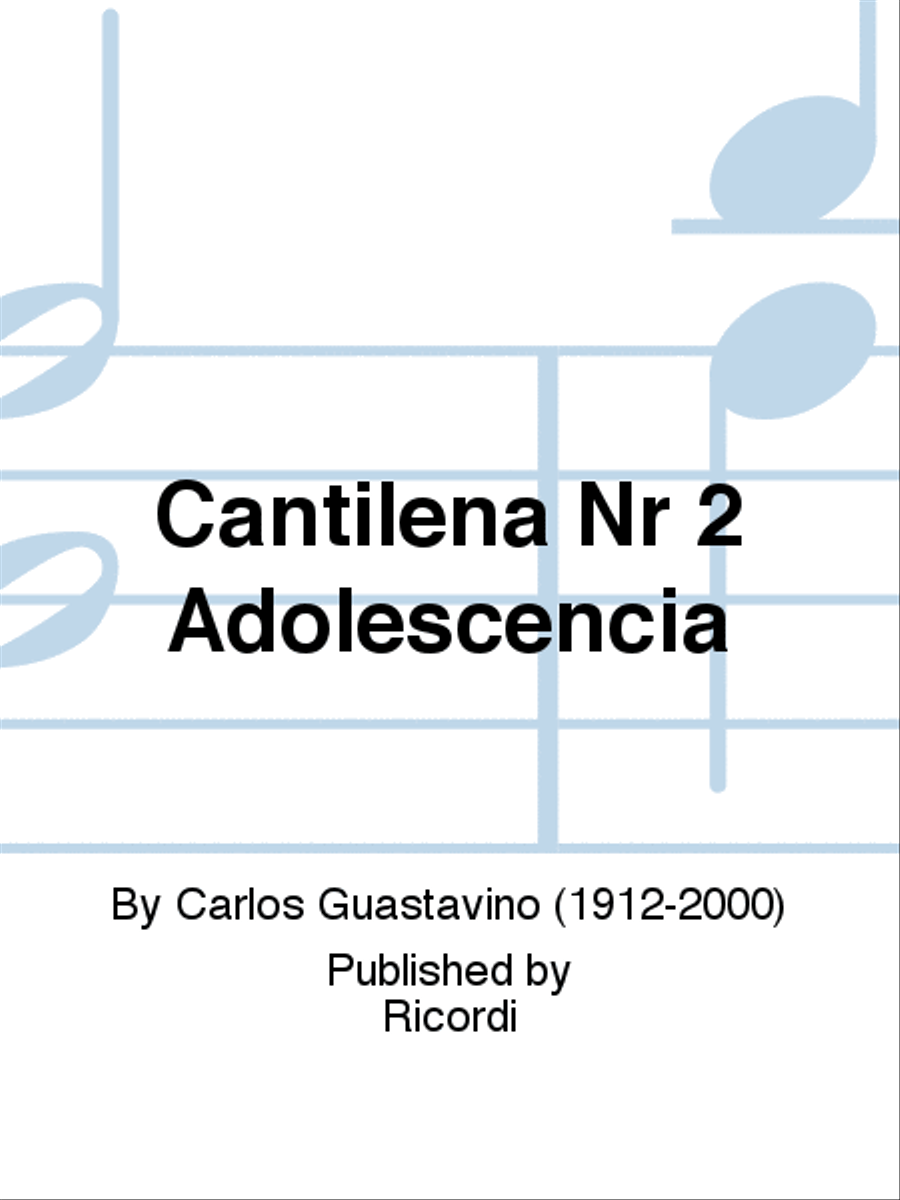 Cantilena Nr 2 Adolescencia School and Community scores gallery preview page 1