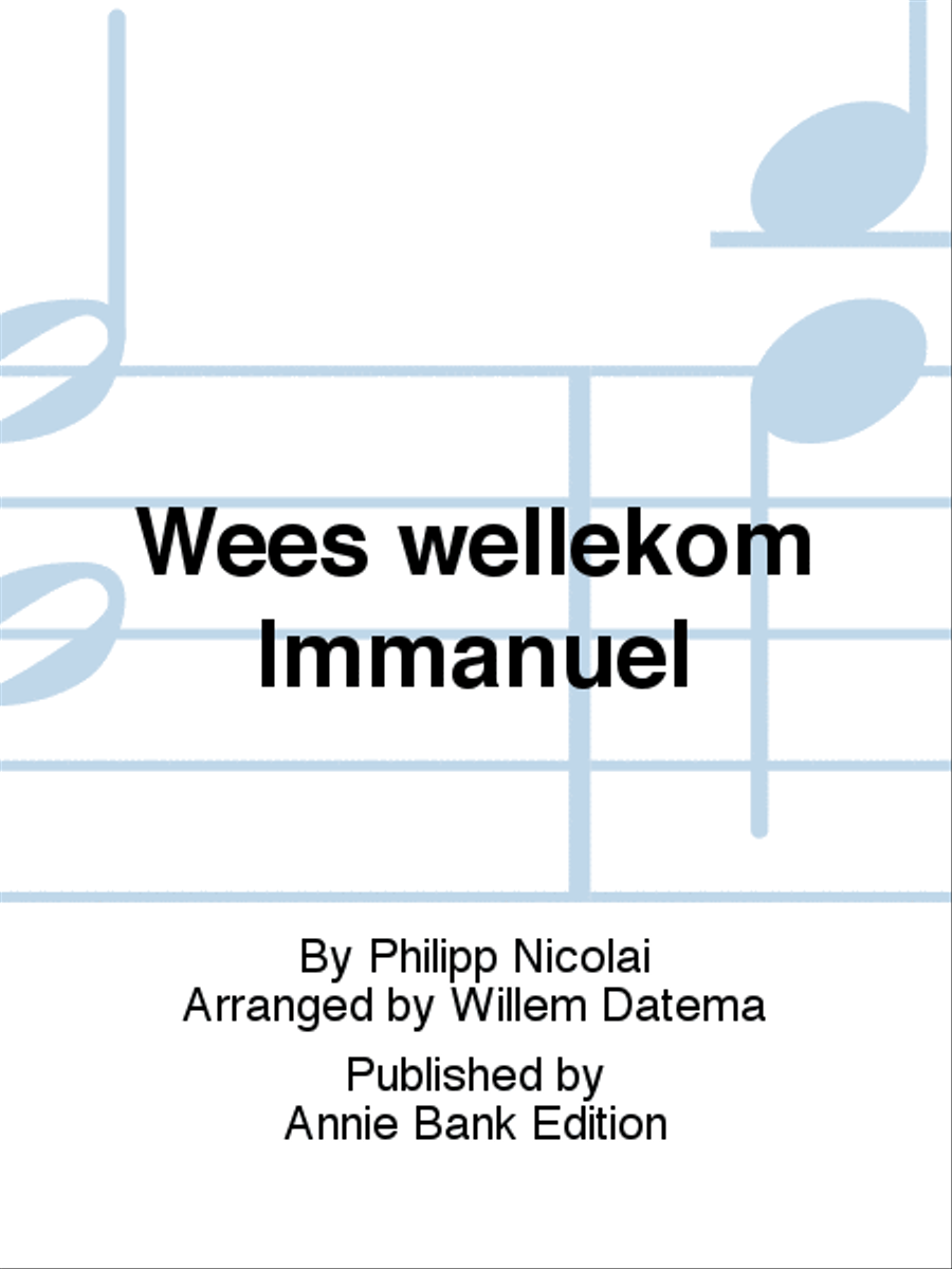 Wees wellekom Immanuel 3-Part scores gallery preview page 1