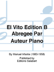 El Vito Edition B Abregee Par Auteur Piano