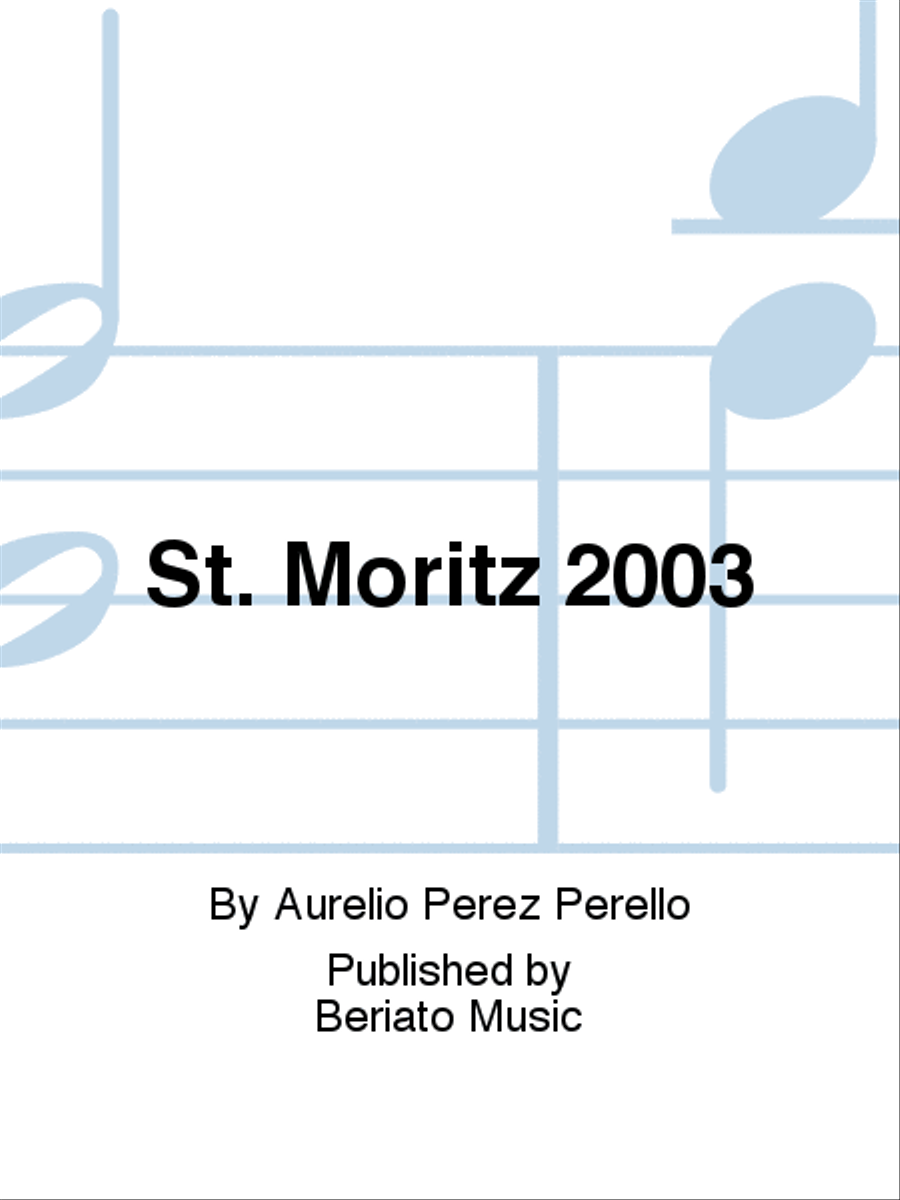 St. Moritz 2003 Concert Band scores gallery preview page 1