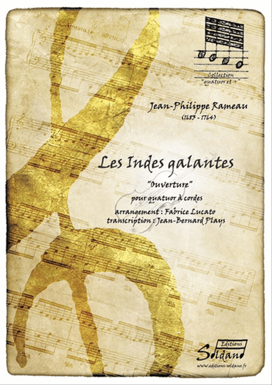Les Indes Galantes - Ouverture String Quartet scores gallery preview page 1