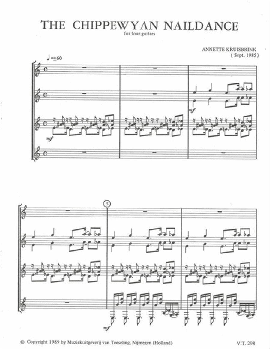 Chippewyan Naildance Guitar Ensemble scores gallery preview page 2