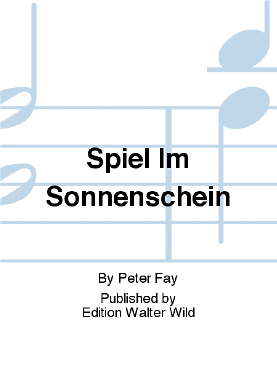 Spiel Im Sonnenschein Accordion scores gallery preview page 1