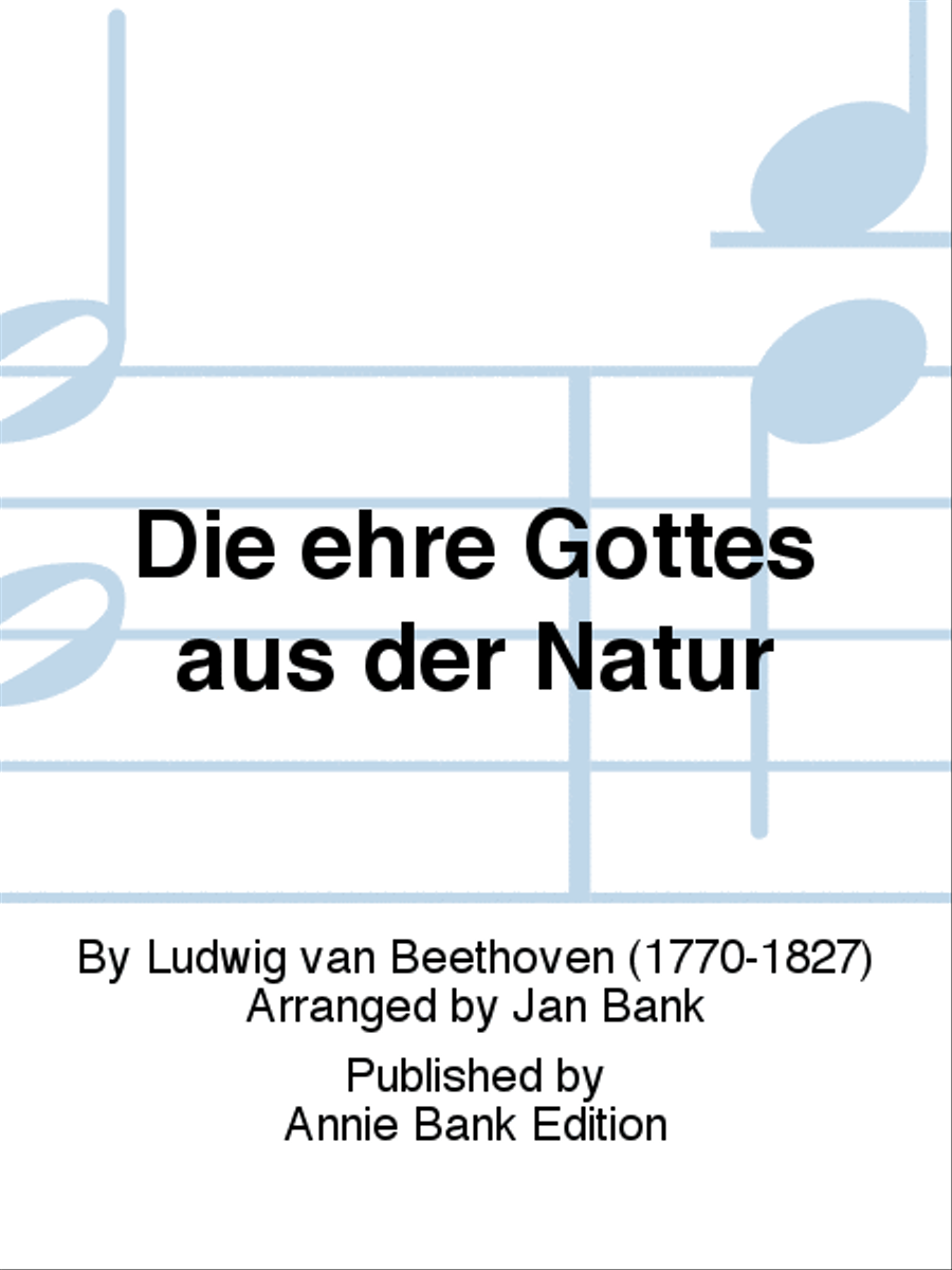 Die ehre Gottes aus der Natur 4-Part scores gallery preview page 1