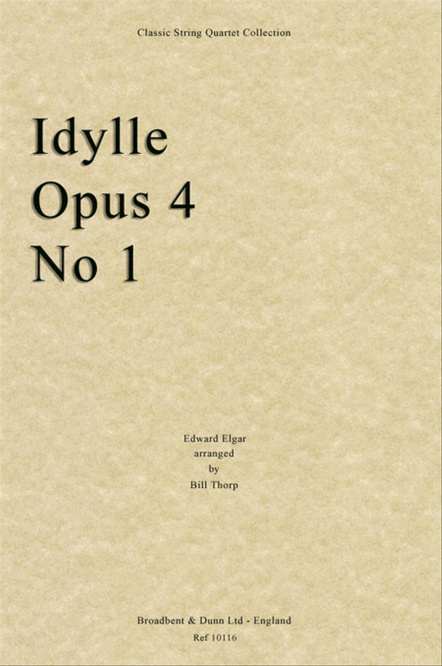 Idylle, Opus 4 No. 1 String Quartet scores gallery preview page 1