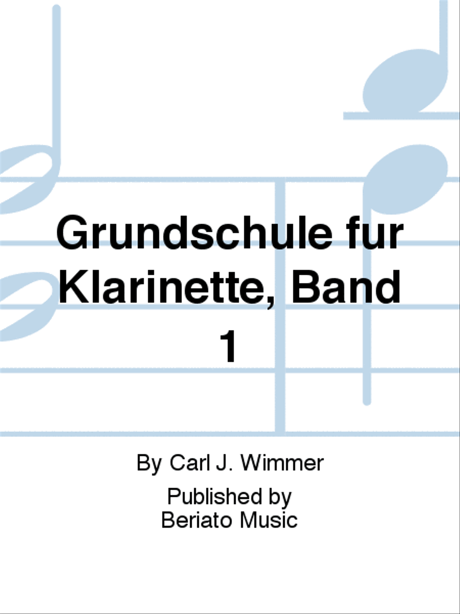 Grundschule für Klarinette, Band 1 Clarinet scores gallery preview page 1
