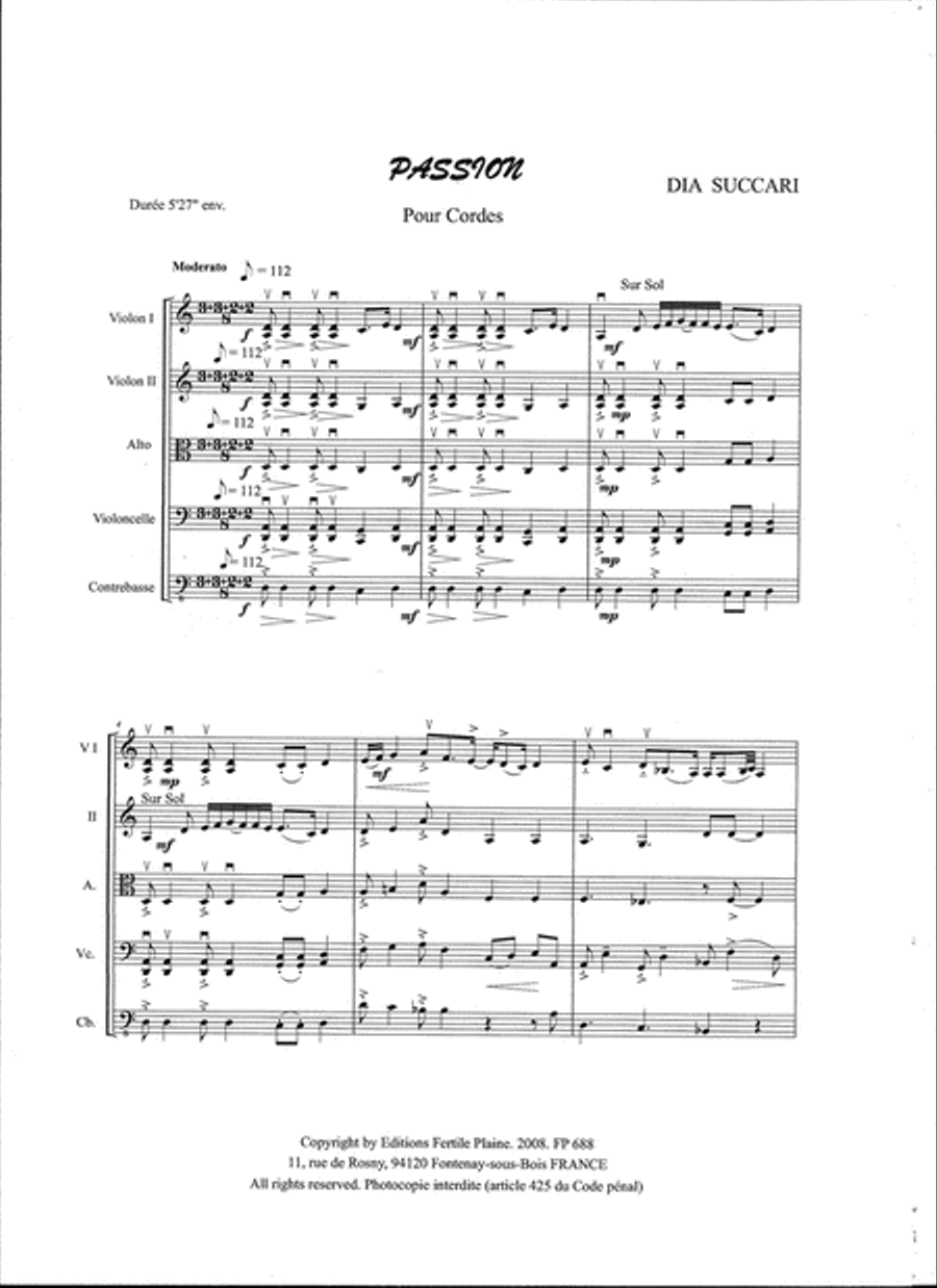 Passion String Orchestra scores gallery preview page 1