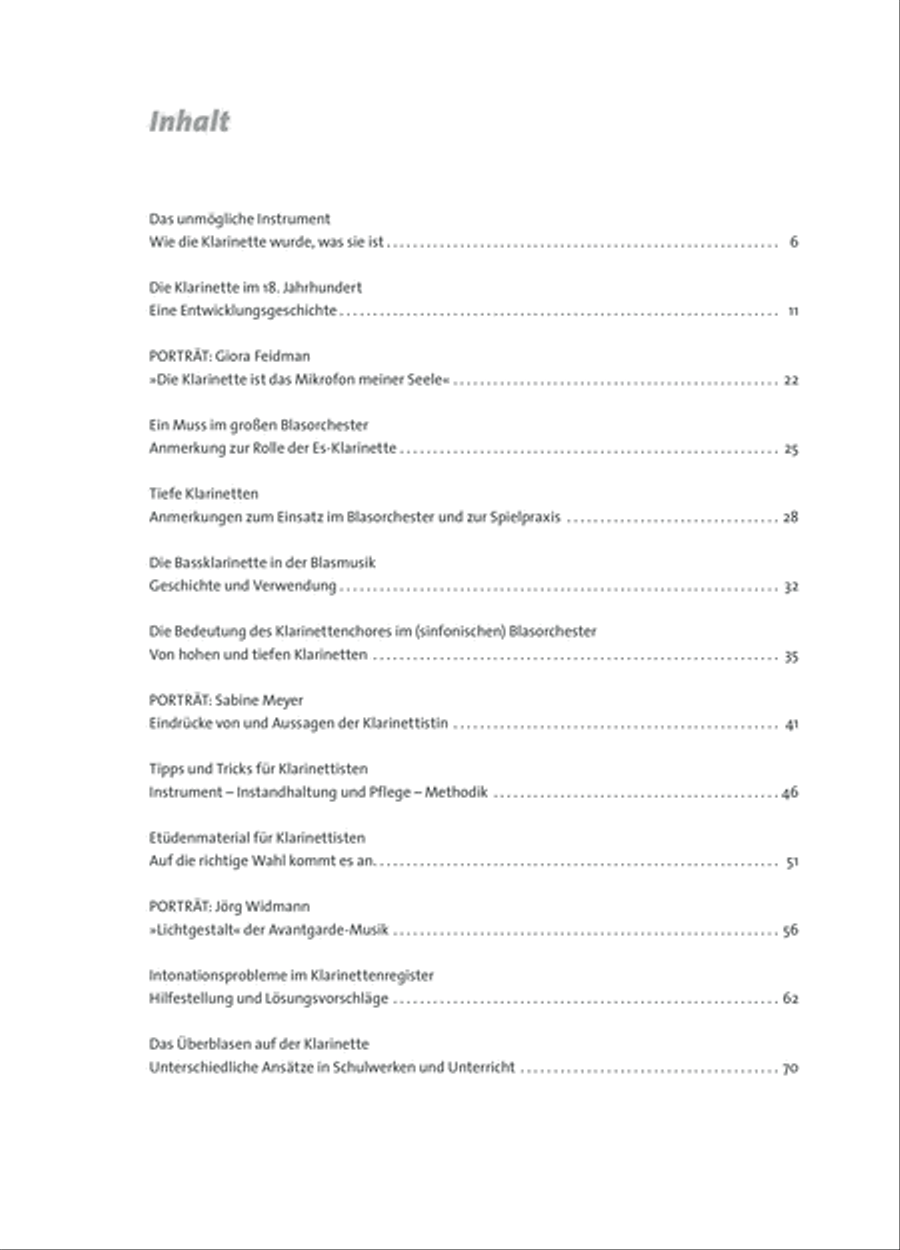 Thema Klarinette Clarinet scores gallery preview page 2
