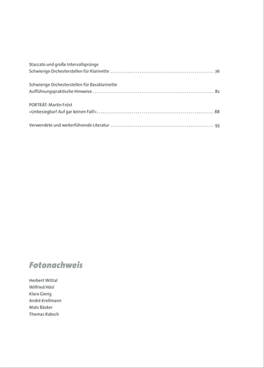 Thema Klarinette Clarinet scores gallery preview page 3