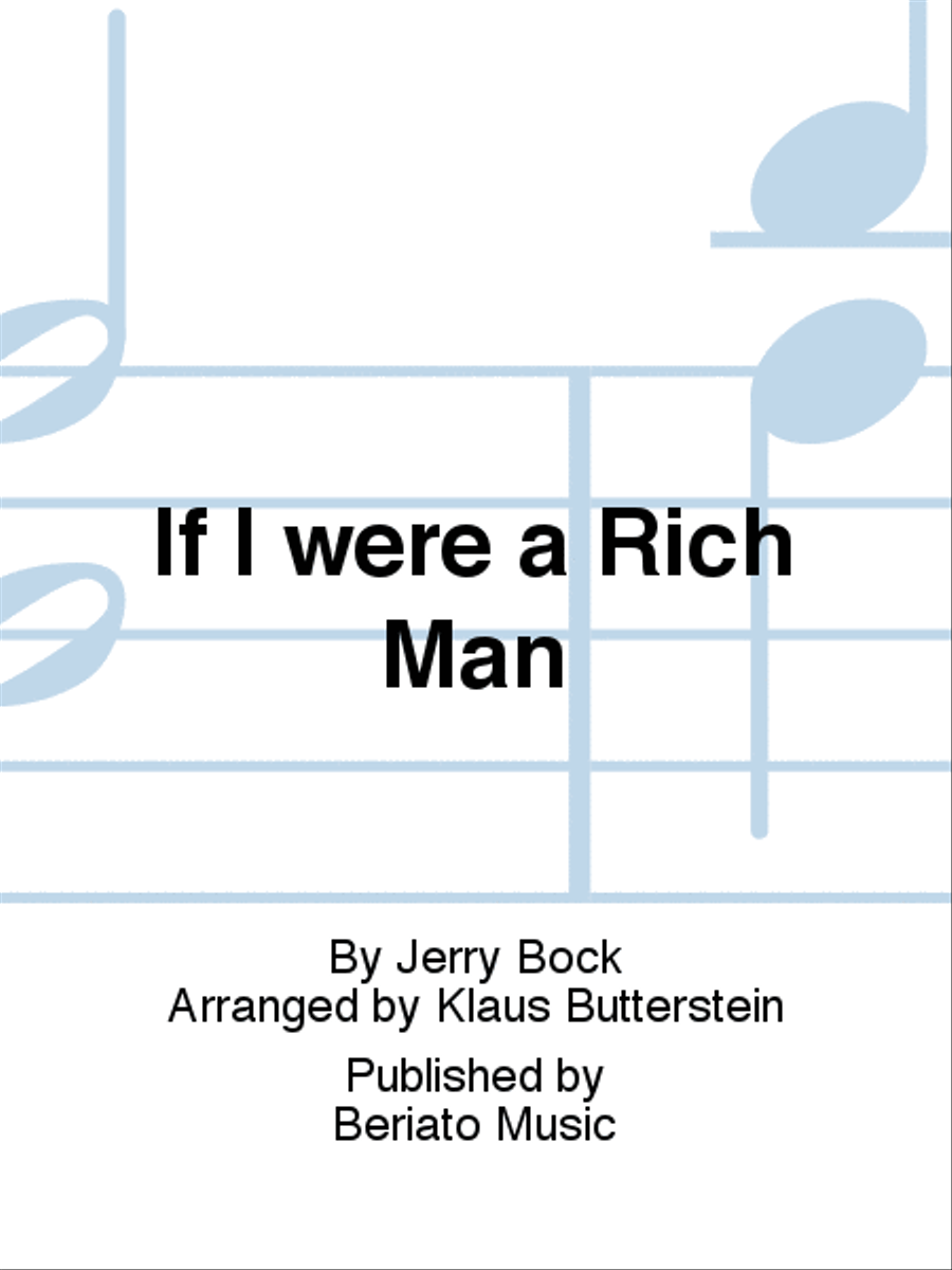 If I were a Rich Man Concert Band scores gallery preview page 1