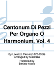 Centonum Di Pezzi Per Organo O Harmonium, Vol. 4