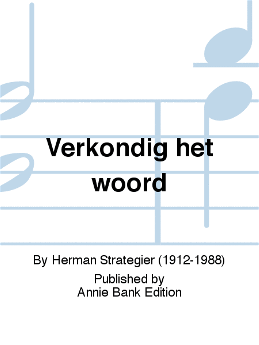 Verkondig het woord 4-Part scores gallery preview page 1