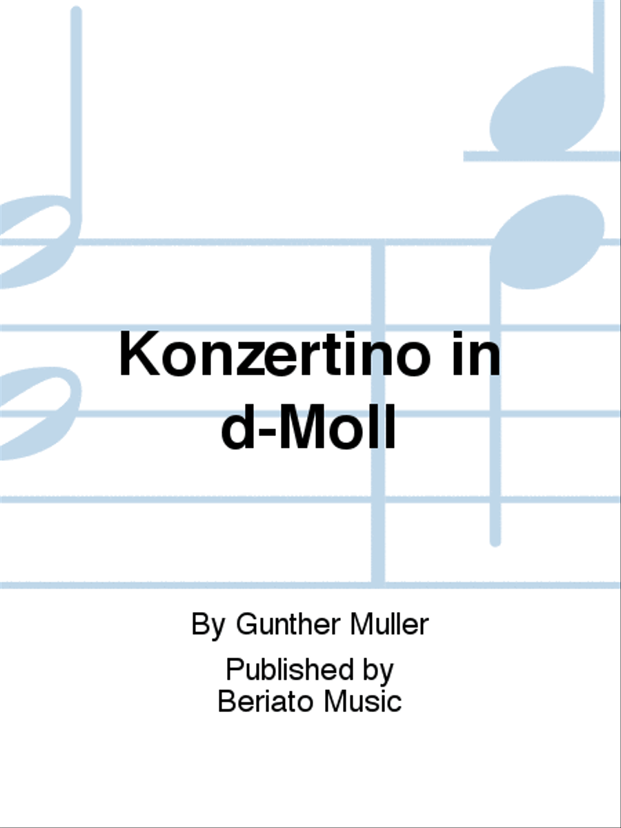 Konzertino in d-Moll Accordion Orchestra scores gallery preview page 1
