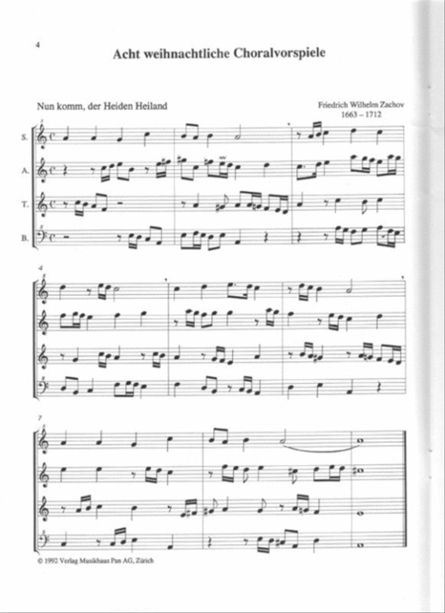 Lobet Gott - Weihnachtliche Choralvorspiele Recorder scores gallery preview page 2