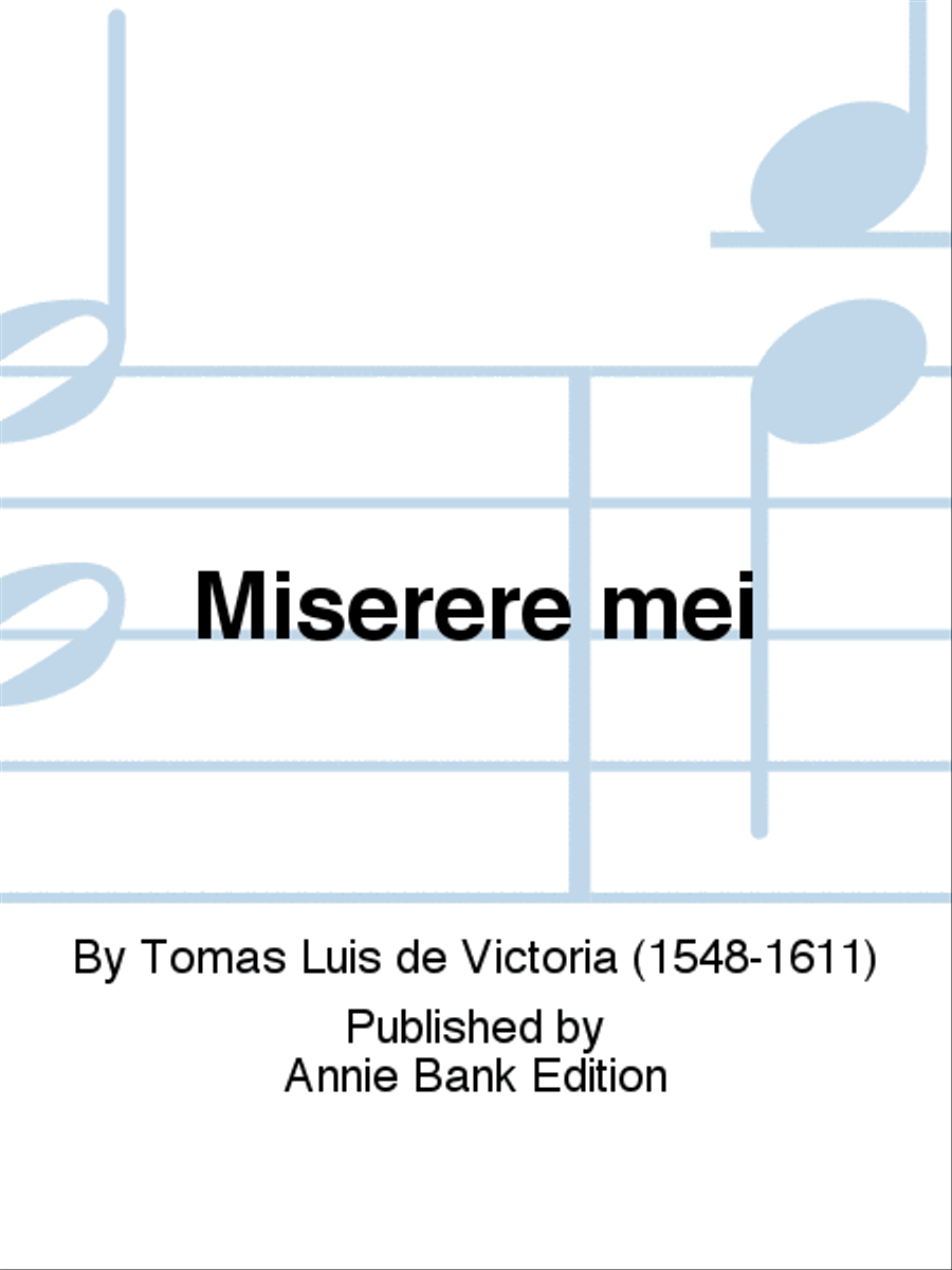 Miserere mei Choir scores gallery preview page 1