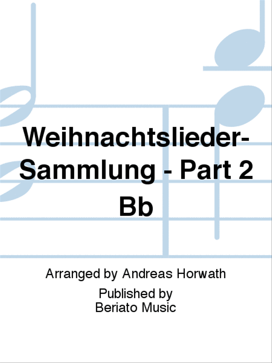 Weihnachtslieder-Sammlung - Part 2 Bb Part scores gallery preview page 1