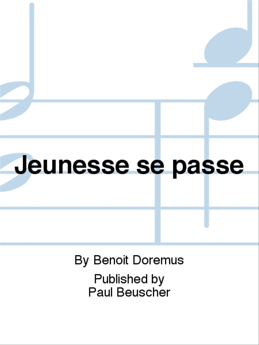 Jeunesse se passe Piano, Vocal, Guitar scores gallery preview page 1
