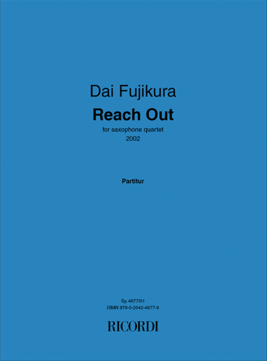 Reach Out Saxophone Quartet scores gallery preview page 1