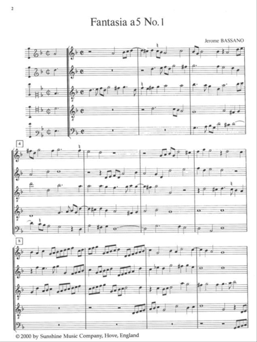 4 Fantasies In 5 Parts SSATB scores gallery preview page 2