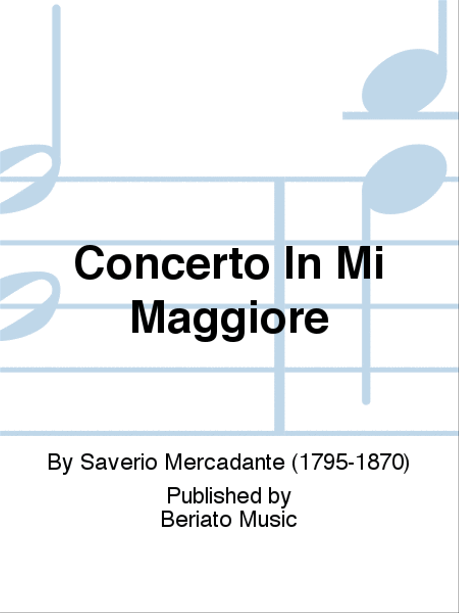 Concerto In Mi Maggiore Flute Solo scores gallery preview page 1