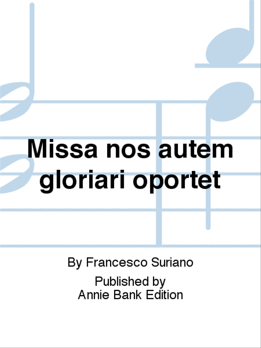 Missa nos autem gloriari oportet 4-Part scores gallery preview page 1
