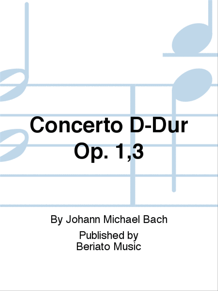 Concerto D-Dur Op. 1,3 Harpsichord scores gallery preview page 1