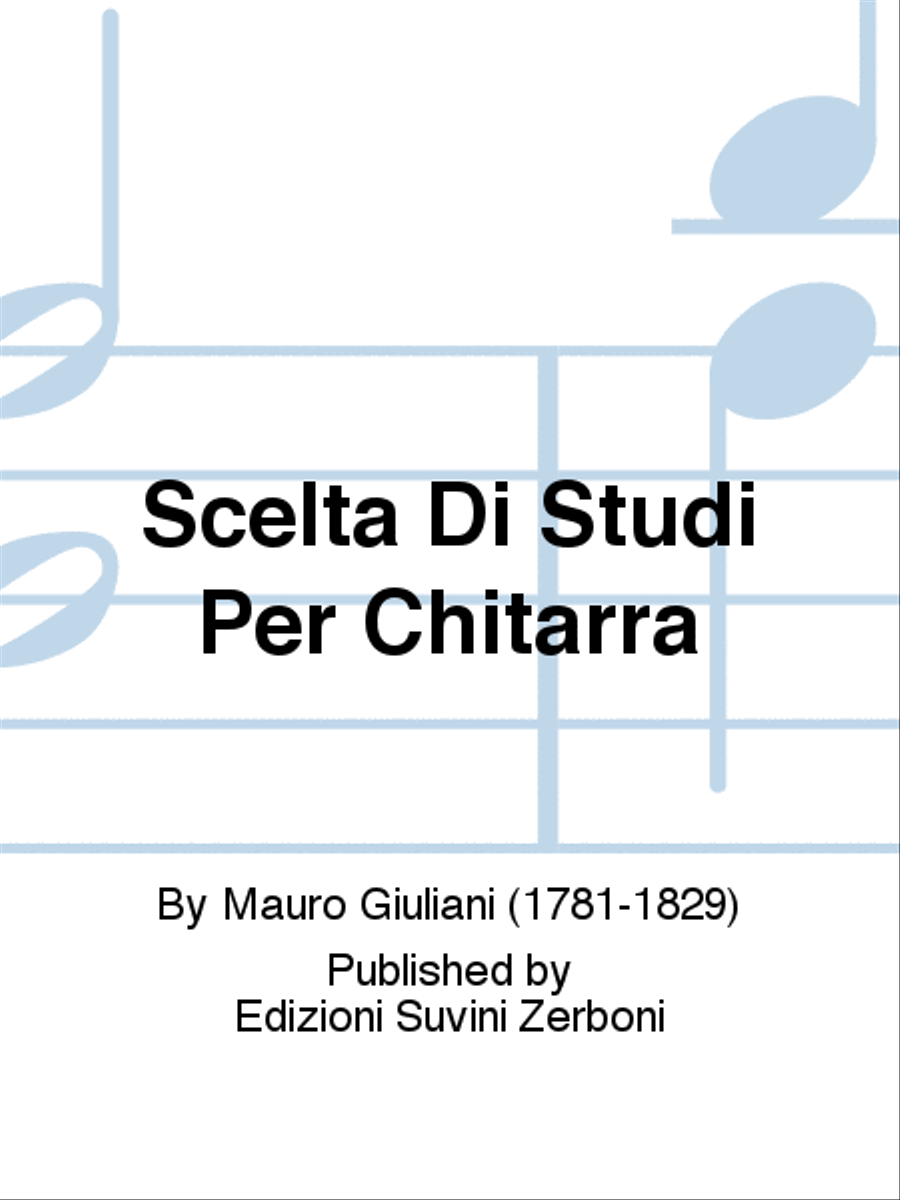 Scelta Di Studi Per Chitarra Classical Guitar scores gallery preview page 1