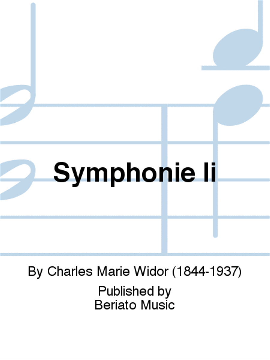 Symphonie Ii Organ scores gallery preview page 1