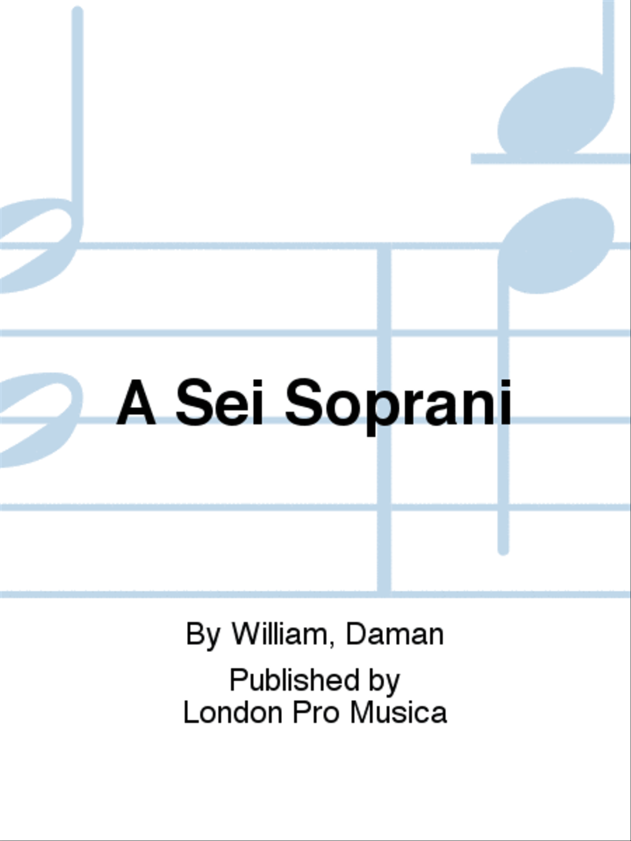 A Sei Soprani Set of Parts scores gallery preview page 1