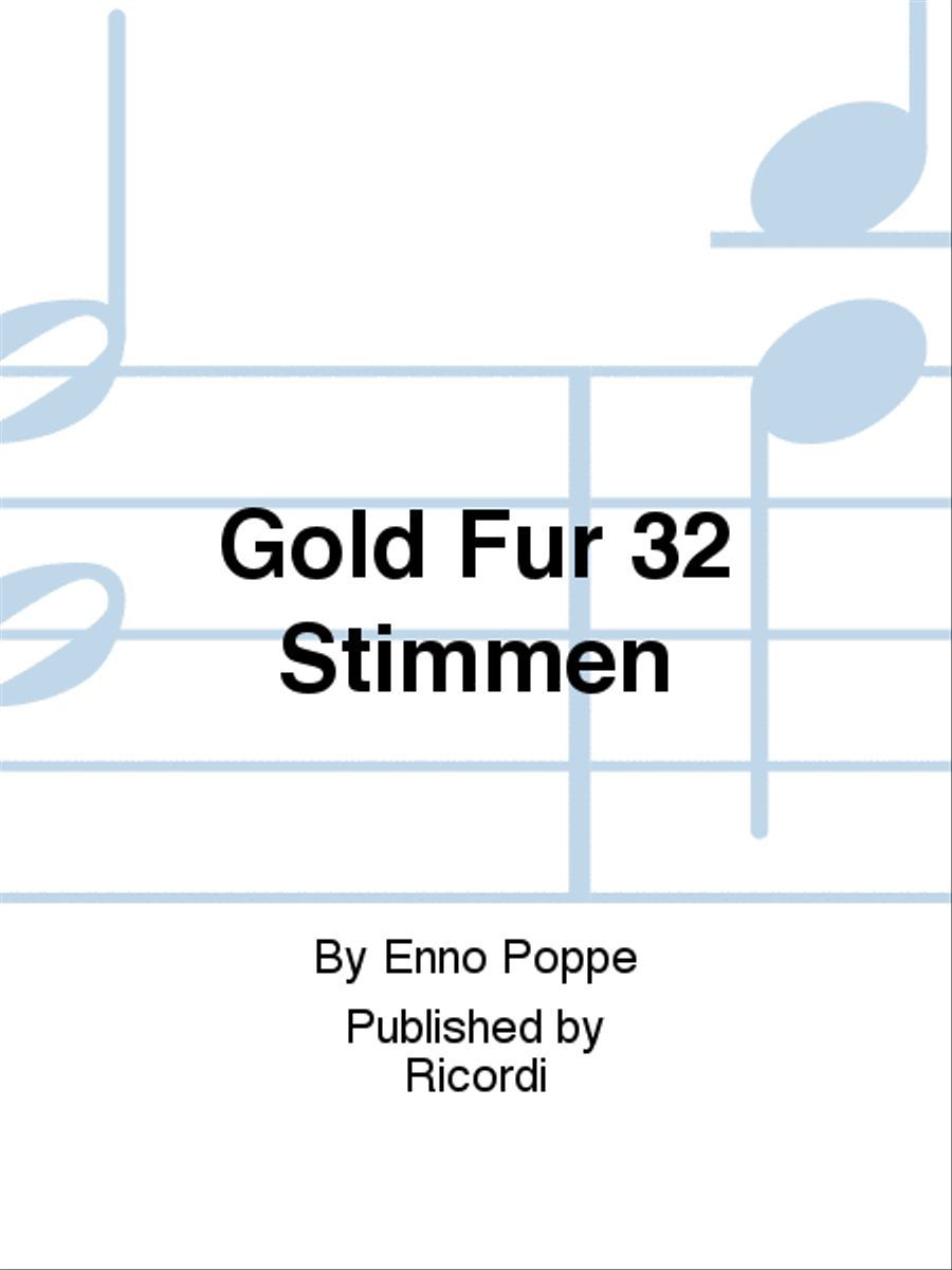 Gold Für 32 Stimmen A Cappella scores gallery preview page 1