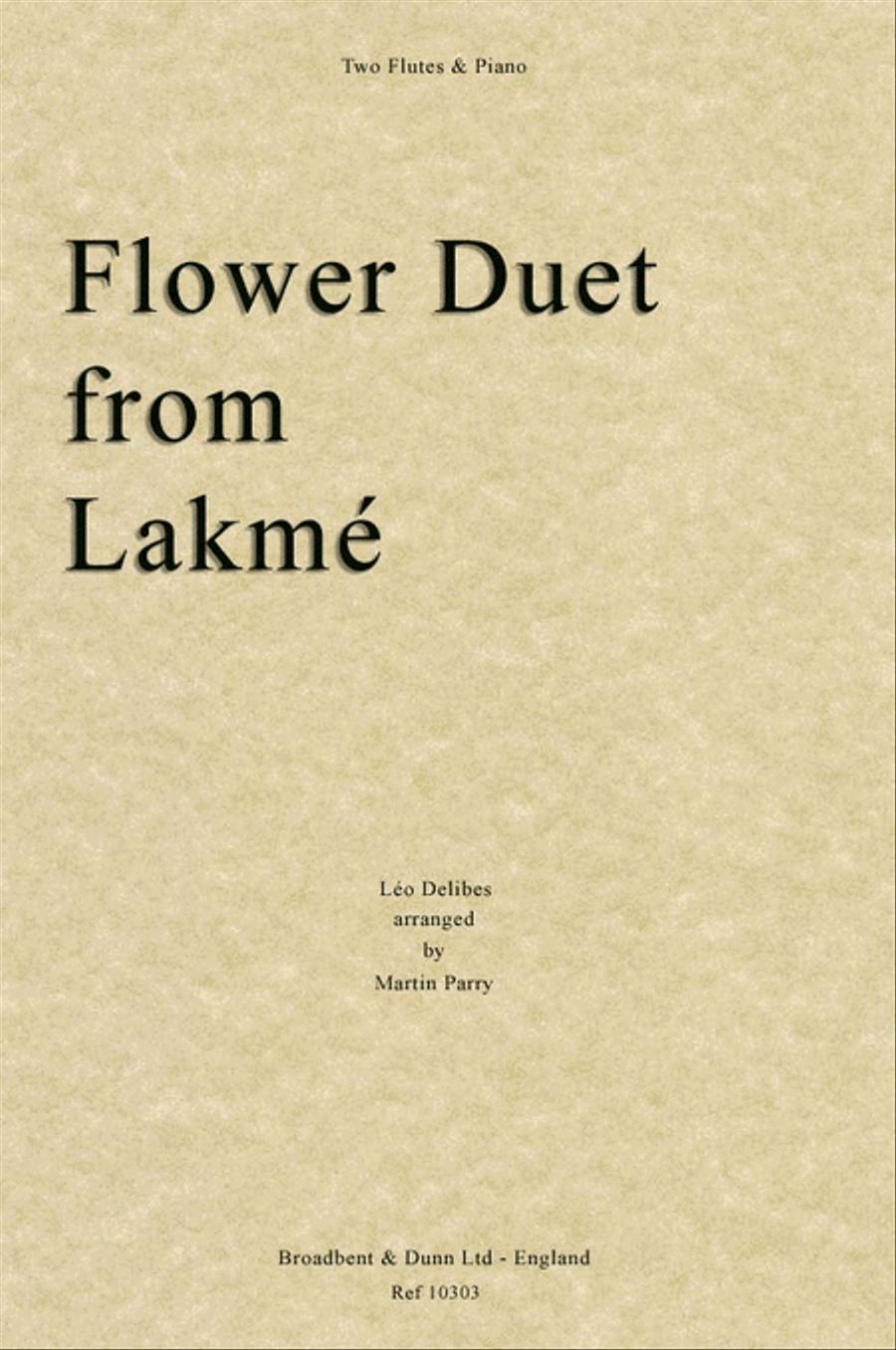 Flower Duet from Lakmé Flute Duet scores gallery preview page 1