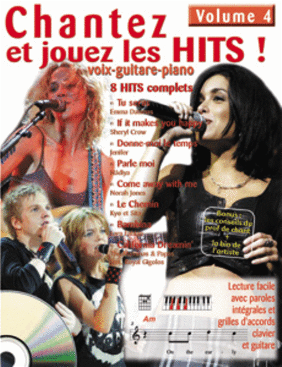 Chantez et Jouez les Hits Vol. 4 Piano, Vocal, Guitar scores gallery preview page 1