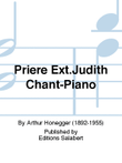 Priere Ext.Judith Chant-Piano