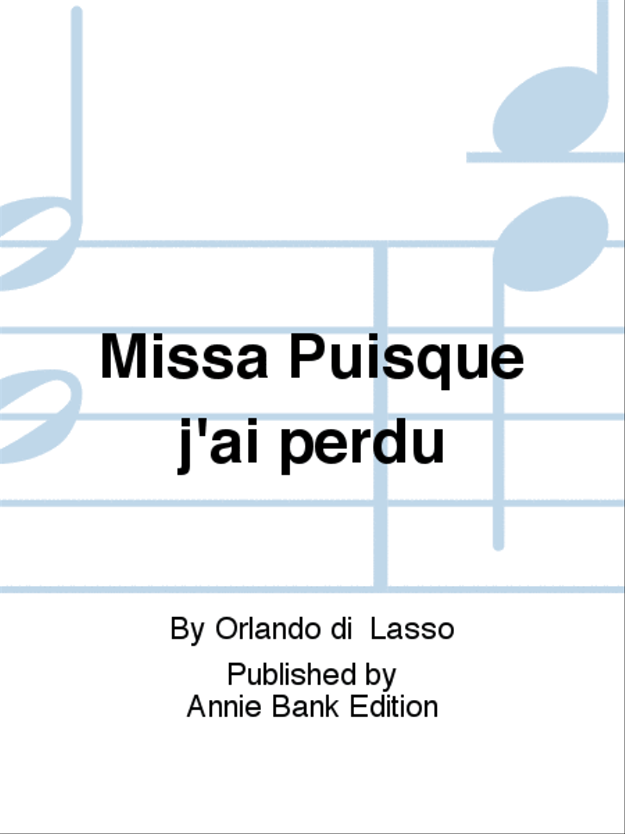 Missa Puisque j'ai perdu STTB scores gallery preview page 1