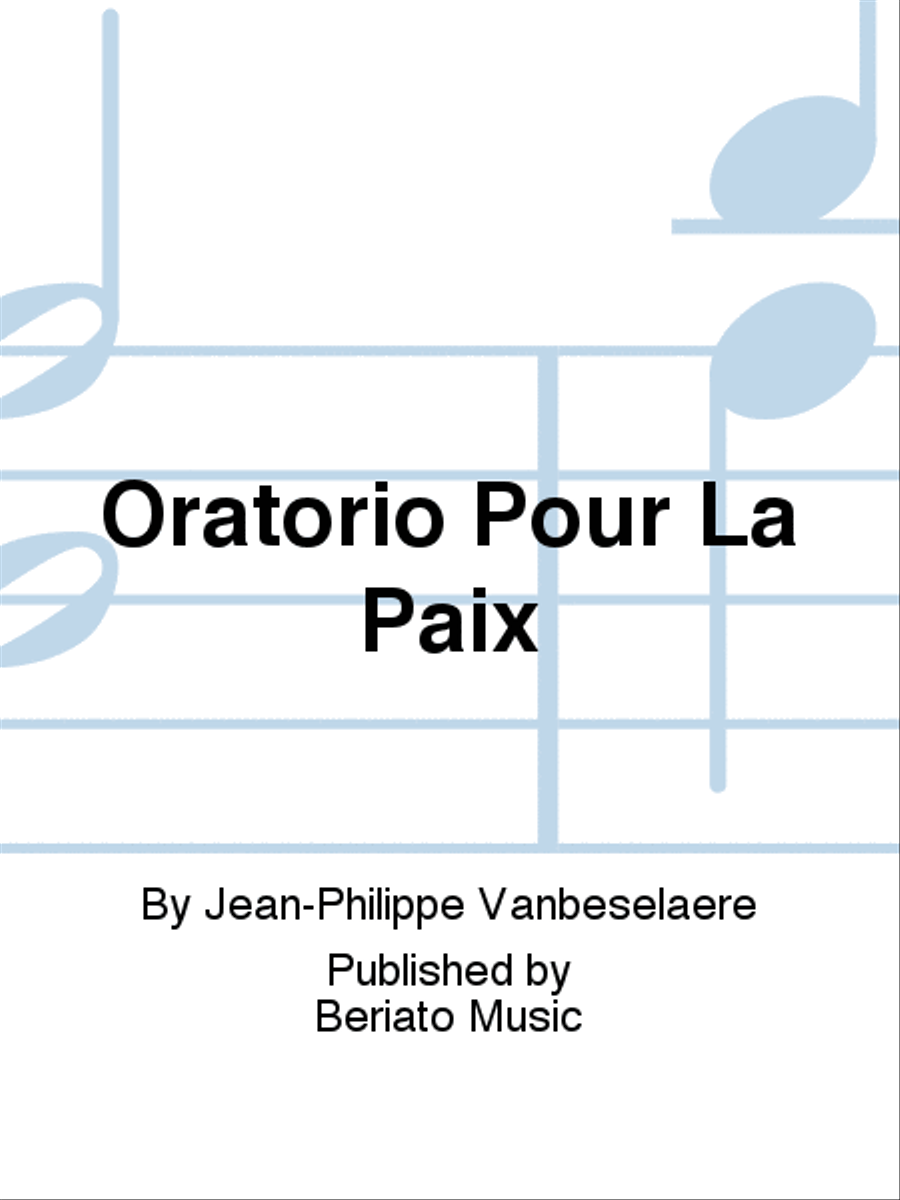 Oratorio Pour La Paix Children's Choir scores gallery preview page 1
