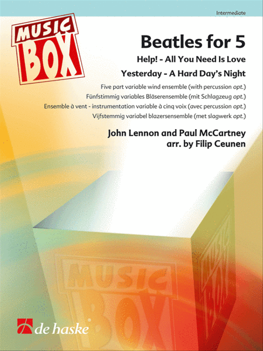 Beatles for 5 Percussion scores gallery preview page 1