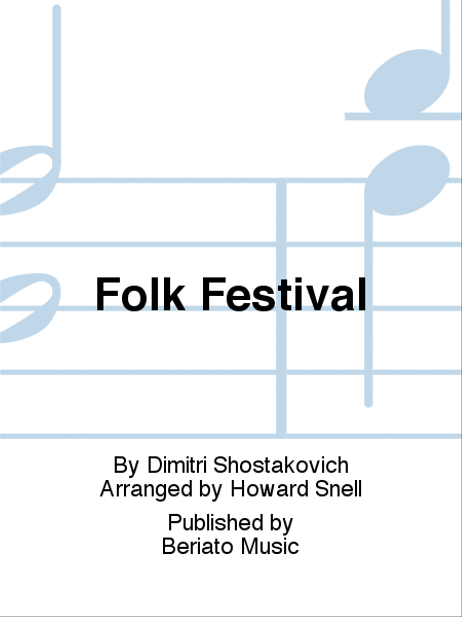 Folk Festival Brass Band scores gallery preview page 1