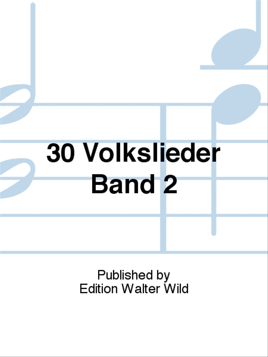 30 Volkslieder Band 2 Recorder scores gallery preview page 1