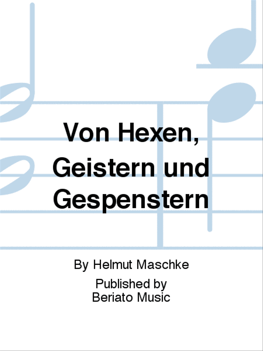 Von Hexen, Geistern und Gespenstern Choir scores gallery preview page 1