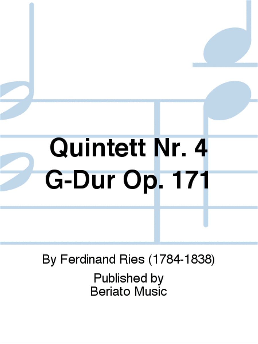 Quintett Nr. 4 G-Dur Op. 171 Cello scores gallery preview page 1