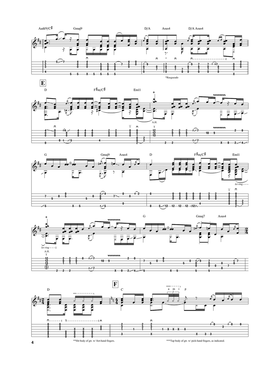 I Don't Want To Miss A Thing Acoustic Guitar scores gallery preview page 4