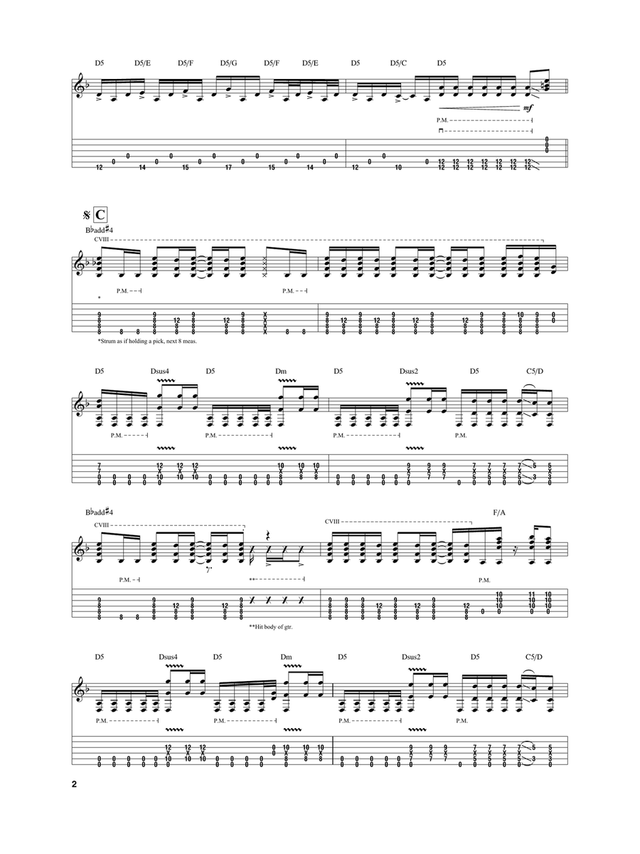 Aerials Aerials Acoustic Guitar scores gallery preview page 2