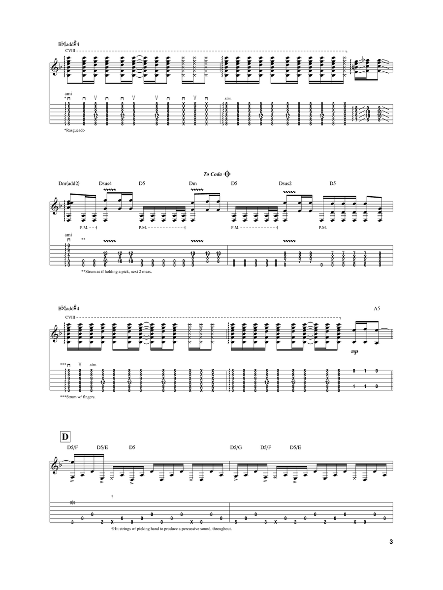 Aerials Aerials Acoustic Guitar scores gallery preview page 3