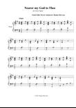 Nearer my God to Thee - lever harp solo