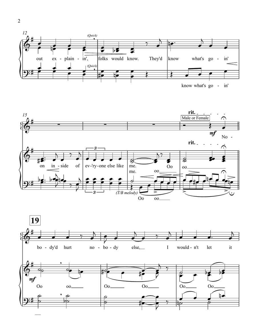If'n I Was God 4-Part scores gallery preview page 3