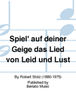 Spiel' auf deiner Geige das Lied von Leid und Lust