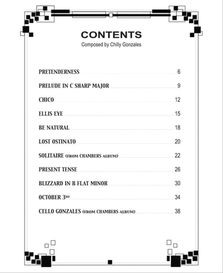 Chilly Gonzales: NoteBook Solo Piano III Piano Solo scores gallery preview page 2