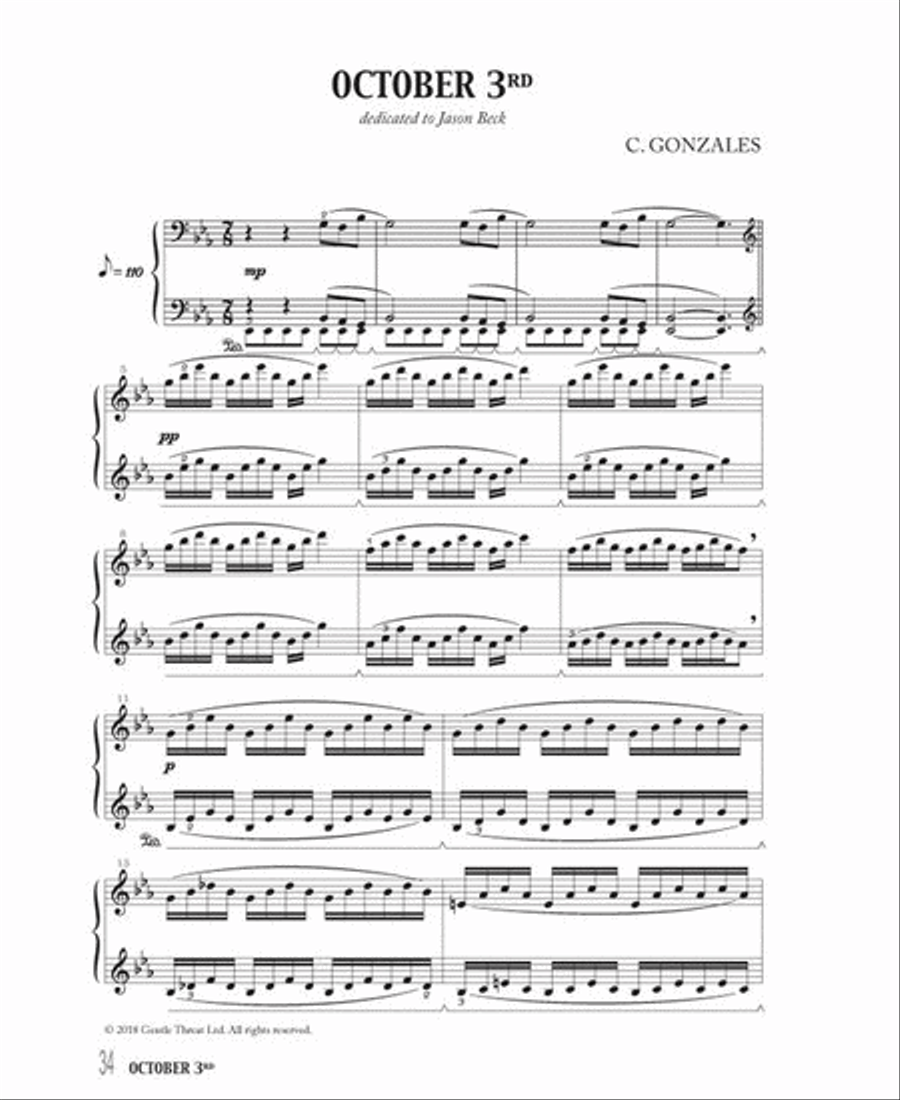 Chilly Gonzales: NoteBook Solo Piano III Piano Solo scores gallery preview page 4