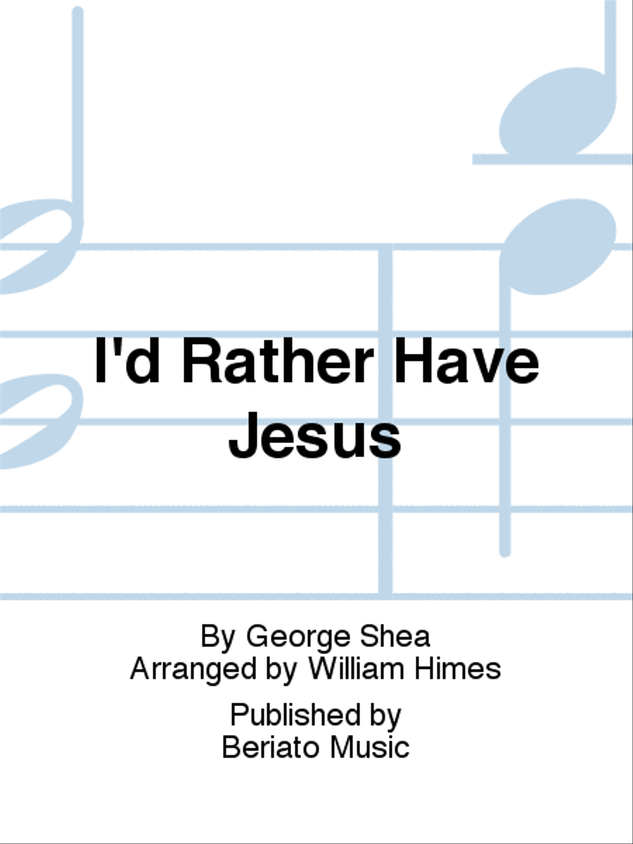 I'd Rather Have Jesus Brass Band scores gallery preview page 1