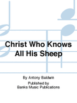Christ Who Knows All His Sheep